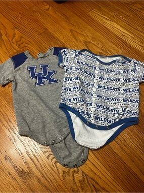University of Kentucky Baby Bodysuit Set - Gray & Blue